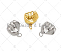 Power Fist Shape Pendant/Charm,Power Fist Charm, Sku#L429