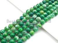 Natural Green Fire Agate Beads, 6mm/8mm/10mm Round smooth