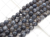 High Quality Black Fire Agate Beads, Dragon Vein Agate, 6mm/