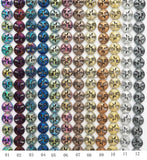 NEW Style Coin Shape Peace Tree Pattered Hematite 12mm Beads, Blue/Green/Rainbow Color Hematite, 15inch FULL Strand, SKU#U428