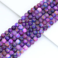Galaxy Jade Round Smooth Beads, Sku#U2016