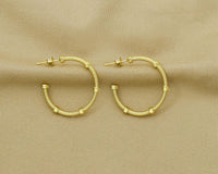 Gold Huggie Hoop Earring, Sku#J332