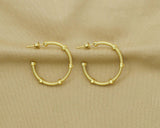 Gold Huggie Hoop Earring, Sku#J332