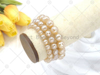 Mystic Champaign Banded Agate Stretchy Bracelet