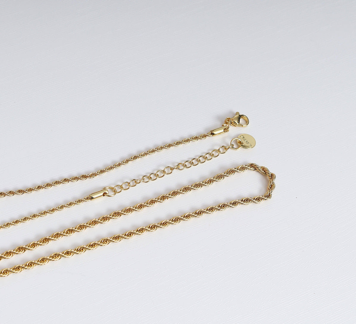 Gold Silver Rope chain Necklace, sku#B204 – Bestbeads&Beyond