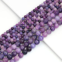 Genuine Sugilite Round Smooth Beads, Sku#U1894