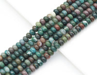 Genuine Indian Agate Rondelle Smooth Beads, Sku#U1406