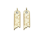 CZ Ruler Charm, Sku#ZX42