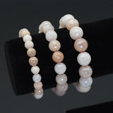 Mystic Pink Aventurine Faceted Stretchy Bracelet, Sku#EF417