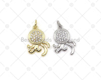 CZ Octopus Charm,Sku#JD14