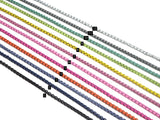 26 COLORS!!! Enamel Box Chain/Necklace, Enamel Pop Chain Necklaces, Colored Metal Necklace, Wholesale Enamel Chain,3mm,sku#M398