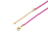 26 COLORS!!! Enamel Box Chain/Necklace, Enamel Pop Chain Necklaces, Colored Metal Necklace, Wholesale Enamel Chain,3mm,sku#M398