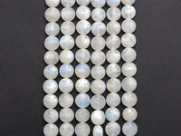 High Quality Natural Moonstone Checkerboard Cut Coin Shape beads, 6mm/8mm/10mm Turtle Shell Cut Moonstone Beads, 16" Full strand, Sku#U759