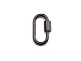 New Oval Shape Clasp, Carabiner Clasp, Gold/Silver/Rose Gold/ Gunmetal Screw Clasp, 16x28mm, sku#H255