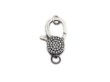Antique Silver CZ Micro Pave Lobster Claw Clasp/Link Connector with Jump Ring,Pave Claw Clasp,11x16/13x20mm/16x24mm,sku#H170