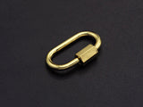 New Oval Shape Clasp, Carabiner Clasp, Gold/Silver/Rose Gold/ Gunmetal Screw Clasp, 16x28mm, sku#H255