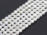 High Quality Natural Moonstone Checkerboard Cut Coin Shape beads, 6mm/8mm/10mm Turtle Shell Cut Moonstone Beads, 16" Full strand, Sku#U759