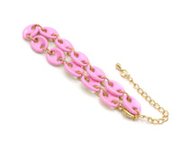 Colorful Enamel Hand Made Oval Anchor / Mariner Chain Bracelet, sku#E520