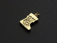 Enamel Colorful Christmas decoration Pendant,CZ Micro Pave Oil Drop pendant,Enamel Jewelry, Christmas Charm,9-15mm, sku#Z669