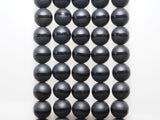 Natural Black Onyx Matte Round with one line Beads, 6mm/8mm/10mm/12mm/14mm  Round beads, Matte Round Black Onyx, 15.5inch strand, SKU#V15