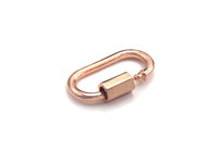 New Oval Shape Clasp, Carabiner Clasp, Gold/Silver/Rose Gold/ Gunmetal Screw Clasp, 16x28mm, sku#H255