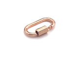New Oval Shape Clasp, Carabiner Clasp, Gold/Silver/Rose Gold/ Gunmetal Screw Clasp, 16x28mm, sku#H255