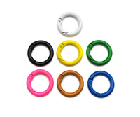 High Quality Enamel Spring Gate, Round Carabiner Clasp, Snap Clip Trigger Clasp, Spring Buckle for Chain Purse Key Jewelery, 25mm, sku#K135