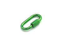 Large Colorful Enamel Pave Oval Shape Clasp, Gold/Purple/Green/Tear Green Carabiner Clasp, 16x28mm, sku#H238