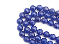 High Quality Natural Navy Blue Color Agate Beads, Round Faceted 6mm/8mm/10mm/12mm, Blue Agate Beads, 15.5inches, sku#U487