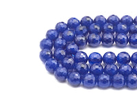 High Quality Natural Navy Blue Color Agate Beads, Round Faceted 6mm/8mm/10mm/12mm, Blue Agate Beads, 15.5inches, sku#U487