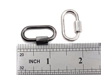 New Oval Shape Clasp, Carabiner Clasp, Gold/Silver/Rose Gold/ Gunmetal Screw Clasp, 16x28mm, sku#H255