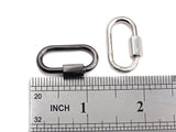 New Oval Shape Clasp, Carabiner Clasp, Gold/Silver/Rose Gold/ Gunmetal Screw Clasp, 16x28mm, sku#H255