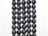 Natural Black Onyx Matte Round with one line Beads, 6mm/8mm/10mm/12mm/14mm  Round beads, Matte Round Black Onyx, 15.5inch strand, SKU#V15
