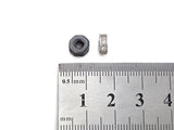 Big Hole CZ Pave Donut beads, Cubic Zirconia Spacer Beads, European Large hole Bead, 3x7mm, sku#Z882