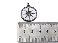 Enamel  North Star Coin Pendant, SKU#F1055