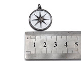 Enamel  North Star Coin Pendant, SKU#F1055
