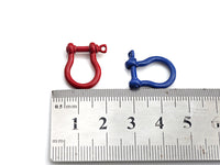 Enamel U Shape clasp, Enamel Clasp, White/Black/Royal Blue/R