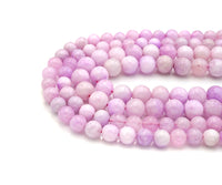 High Quality Natural Kunzite Quartz Round Smooth Beads, 6mm/8mm/10mm Genuine Quartz Beads, 15.5'' Full Strand, Sku#U1171