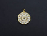 Pave CZ  Enamel Patten Pendant, Black/White Enamel Pendant, Enamel jewelry Findings, 20x27.5mm,sku#FH12