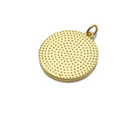 Colorful Enamel Mickey Mouse On Round Coin Pendnat,Red Black Enamel Gold Charm , Colorful Enamel, 23x20mm, Sku#LK263