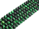 High Quality Natural Faceted Tiger Eye Round Beads, 6mm/8mm/10mm/12mm Round Beads, GreenTiger Eye Beads, 15.5 inch Full strand, SKU#U817
