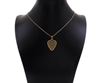 CZ Micro Pave Black Heart Charms, Dainty Gold CZ Heart Pendant, Heart Necklace Charms, 22x28mm, Sku#Z1247