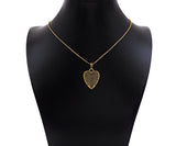 CZ Micro Pave Black Heart Charms, Dainty Gold CZ Heart Pendant, Heart Necklace Charms, 22x28mm, Sku#Z1247