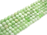 Quality Natural Light Green Quartz Round Smooth Beads, 6mm/8mm/10mm Genuine Quartz Beads, 15.5'' Full Strand, Sku#U1172