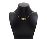 Gold Filled CZ Micro Pave Elephant Mom and Baby Shape Pendant,18K Gold Filled Elephant Charm, Necklace Bracelet Pendant, 26x13mm,Sku#Y473