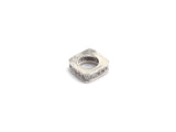 Big Hole CZ Pave Rectangular beads, Cubic Zirconia Spacer Beads, European Large hole Bead, 3x8mm, sku#Z883c