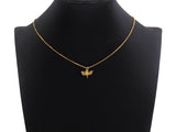 Colorful CZ Micro Pave Dragonfly Shape Pendant,Cubic Zirconia Dragonfly Charm, Gold Tone, 12x16mm,sku#Z739