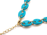 Colorful Enamel Hand Made Oval Anchor / Mariner Chain Bracelet,sku#E521