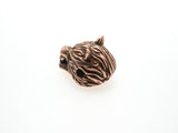 CZ Micro Pave Wolf Head Beads, Cubic Zirconia Spacer Beads, Animal Beads, Mens Bracelet Findings,11x11x14mm, sku#Y84