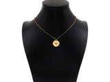 CZ Micro Pave Evil Eye On Round Coin Shape Pendant,Cubic Zir